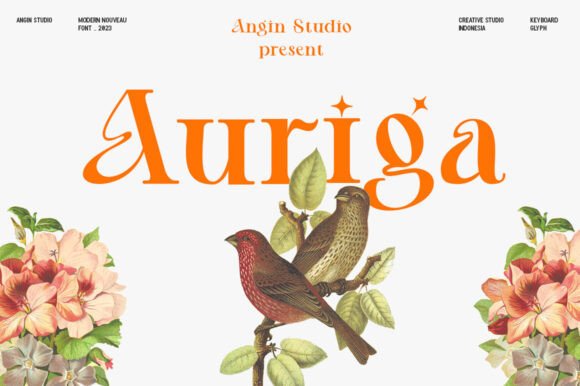 Auriga: A Display Font That Brings Art Nouveau Charm to Your Brand