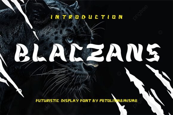 Blaczan: A Futuristic Display Typeface for Digital Interfaces
