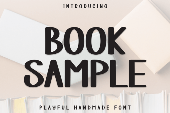 Book Sample: A Playful Display Font for Handmade Products