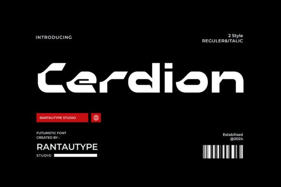 Cerdion: A Display Font for Editorial Design