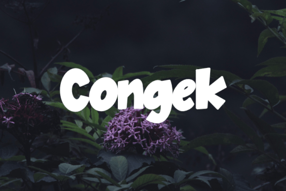 Congek: The Display Font Every Crafter Needs for Their Products