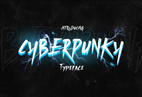 Cyberpunky: A Futuristic Display Font for Bold Branding