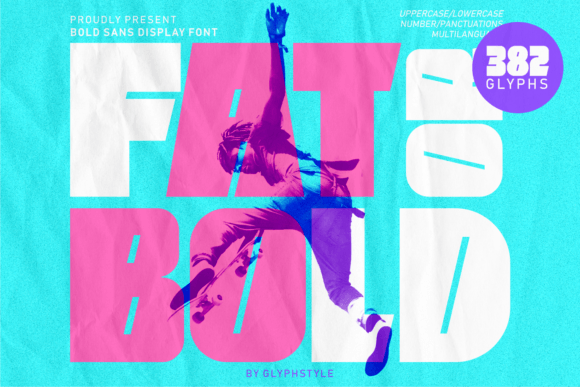 Fatbold Display Font: A Boxy Serif for Crafters and Makers