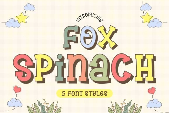 Fox Spinach: A Playful Display Font for Small Business Branding