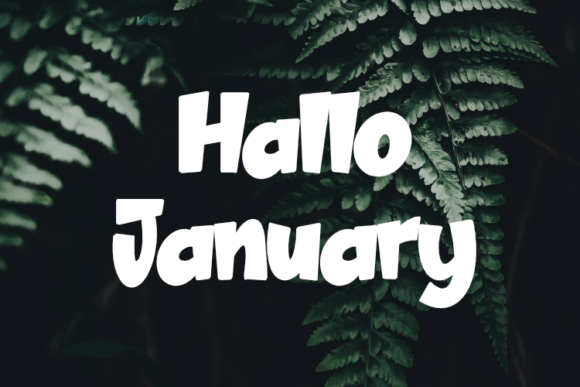 Hallo January: A Display Font with Irresistible Style