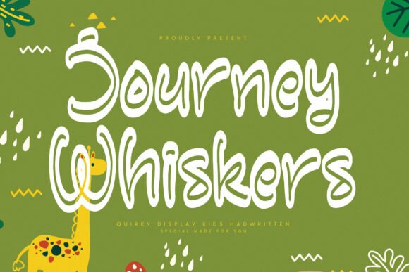 Journey Whiskers: A Display Font with a Handwritten Heart