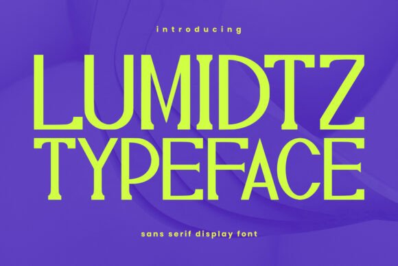 Lumidtz: A Bold Display Font for Editorial Design