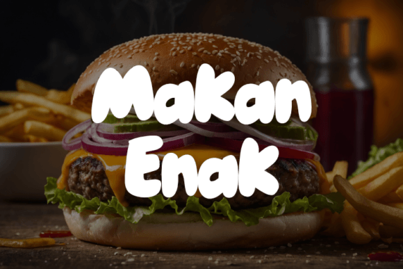 Makan Enak: A Display Font Built for Editorial Impact