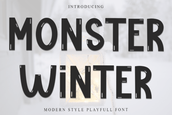 Monster Winter: A Frosty Display Font for Editorial Design