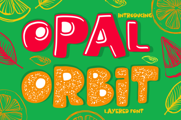 Opal Orbit: A Whimsical Display Font for Handmade Products and Printables