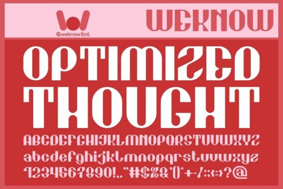 Optimized Thought: A Display Font That Brings Personality to Branding Projects