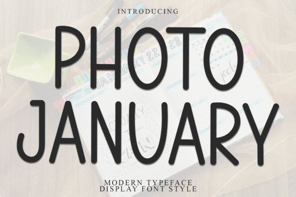 Photo January: A Handwritten Display Font for Crafters