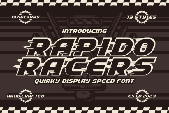 Rapido Racers Font: Speed and Style for Small Business Branding