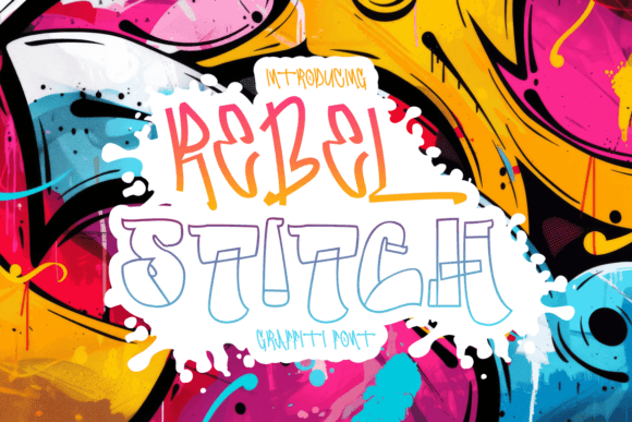 Rebel Stitch: A Handmade Seller’s Display Font for Bold Labels and Packaging