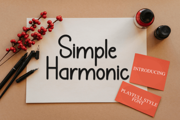 Simple Harmonic: A Playful Display Font for Consistent Branding