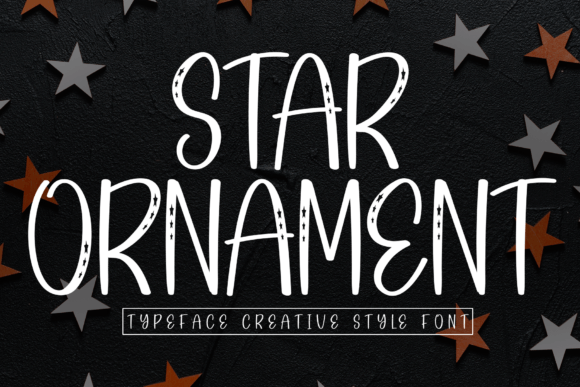 Star Ornament Font: A Handwritten Display Typeface for Creators