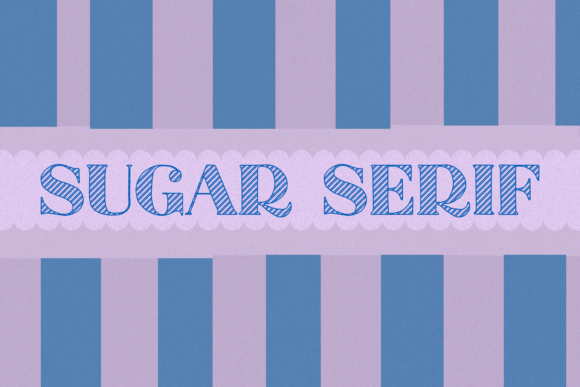 Sugar Serif: A Hand-Drawn Display Font for Crafters and Makers