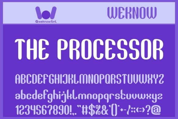 The Processor: A Display Font Built for Digital Brand Clarity