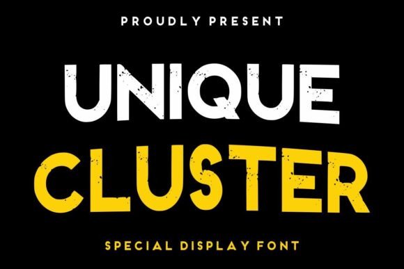 Unique Cluster Font Review: A Grunge Display Typeface for Bold Branding
