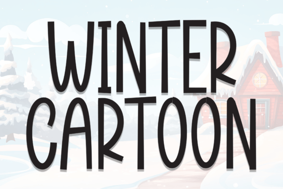 Winter Cartoon: A Handwritten Display Font for Digital Designers