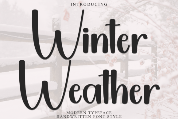 Winter Weather: A Festive Display Font for Handmade Holiday Products
